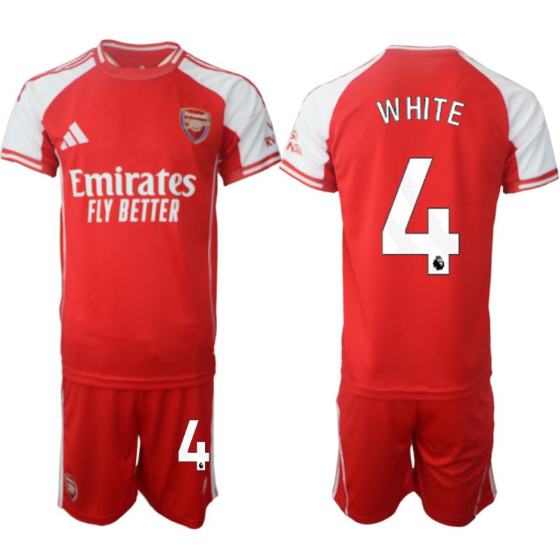 Men 2025-2026 Season Club Arsenal home red #4 Soccer Jersey